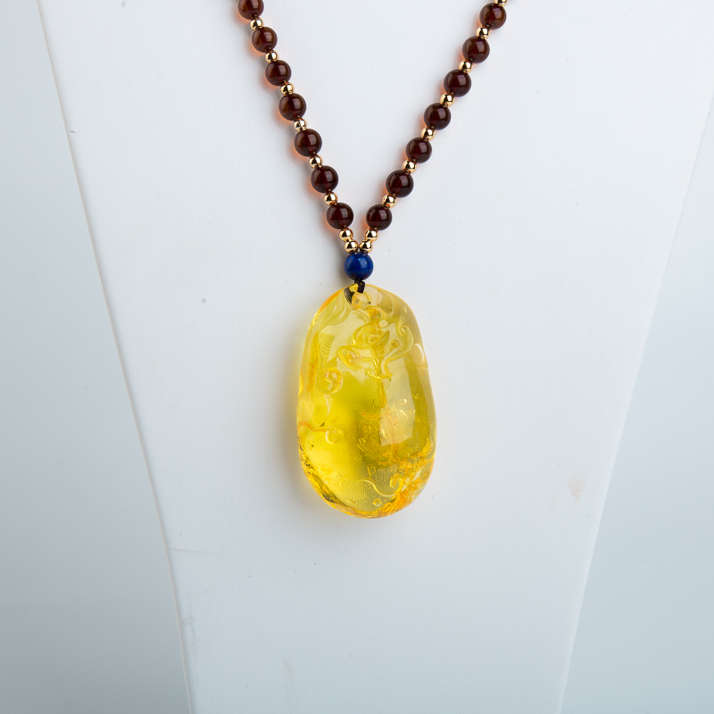 天然金绞蜜辰龙项链-红掌柜