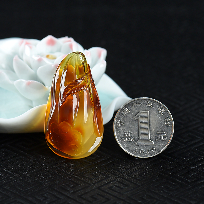 波罗的海金绞蜜吊坠-红掌柜