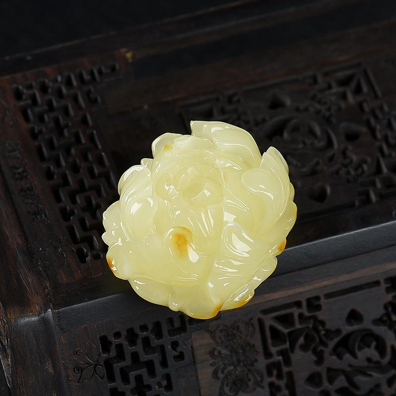 波罗的海天然柠檬黄蜜蜡吊坠-红掌柜