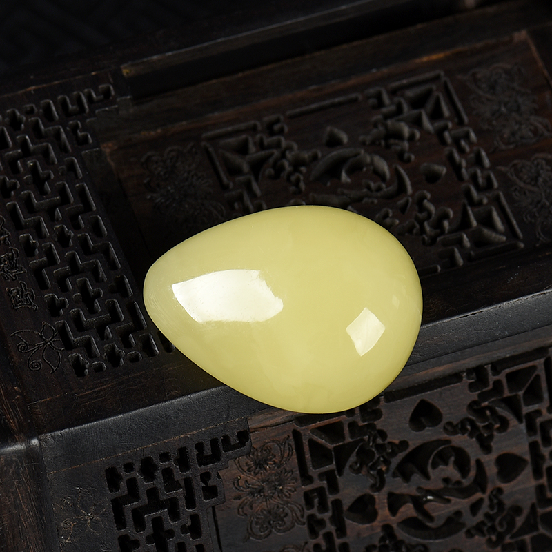 柠檬黄蜜蜡吊坠-红掌柜