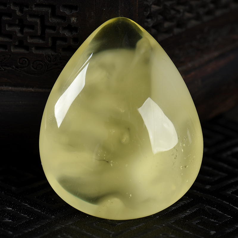 天然柠檬黄金绞蜜随形吊坠-红掌柜