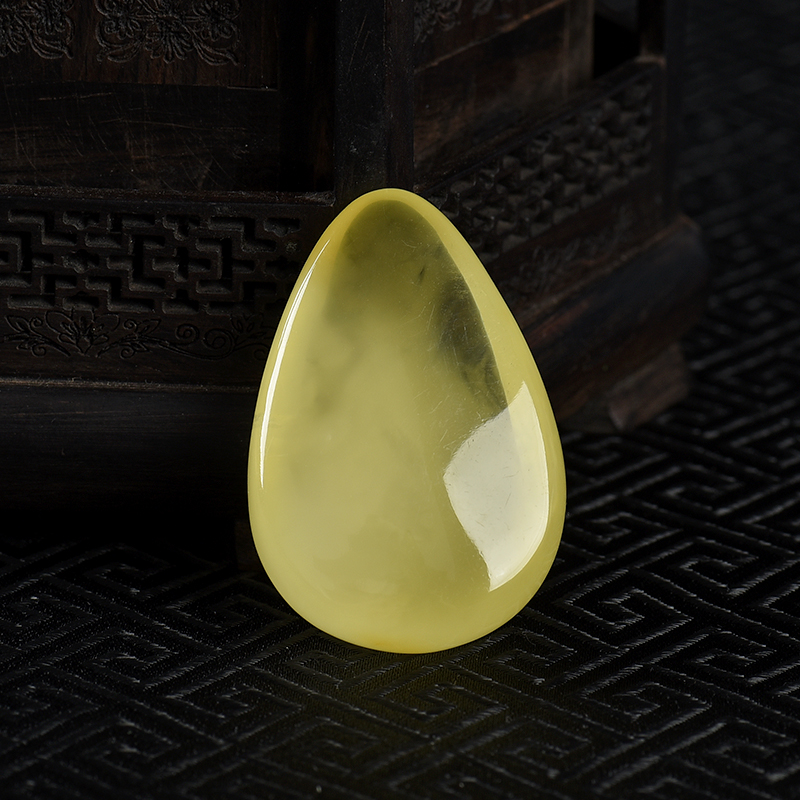 柠檬黄波罗的海金绞蜜随形吊坠-红掌柜