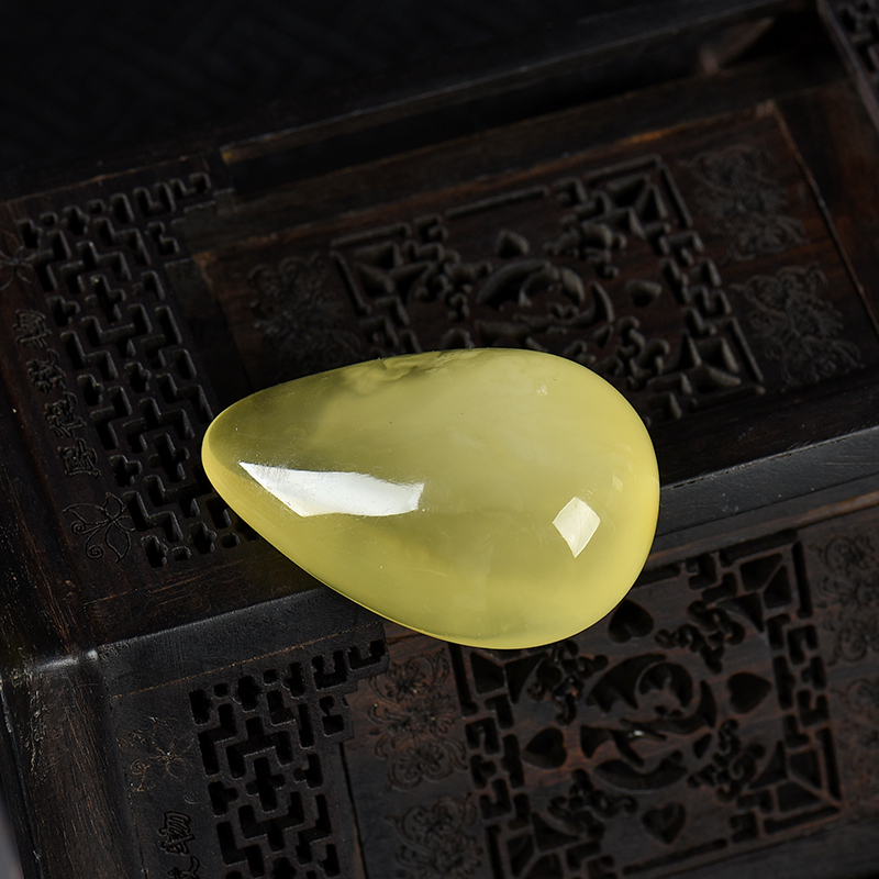 柠檬黄天然金绞蜜随形吊坠-红掌柜