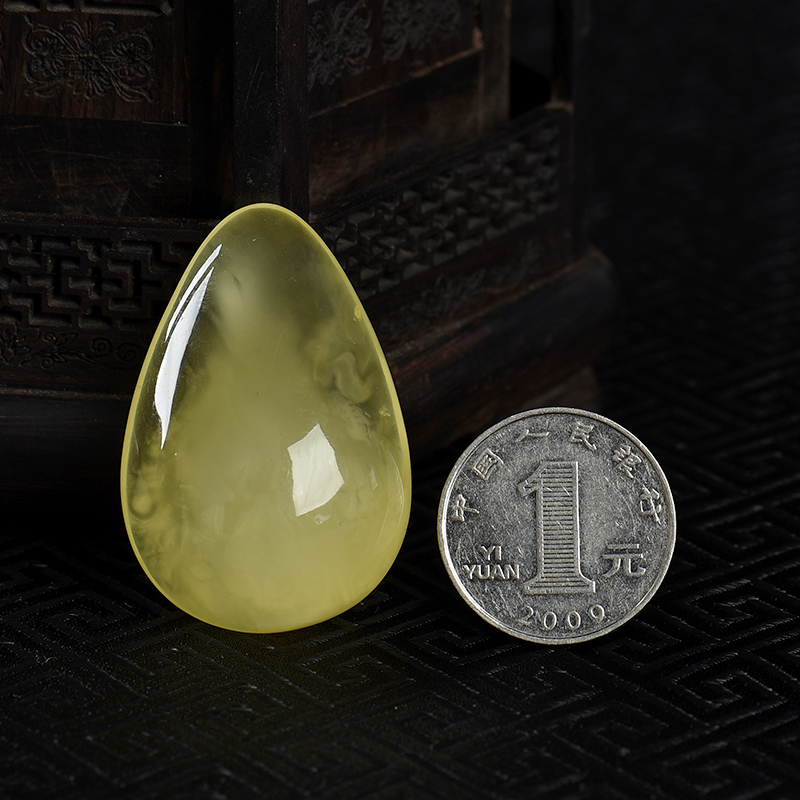 柠檬黄金绞蜜随形吊坠-红掌柜