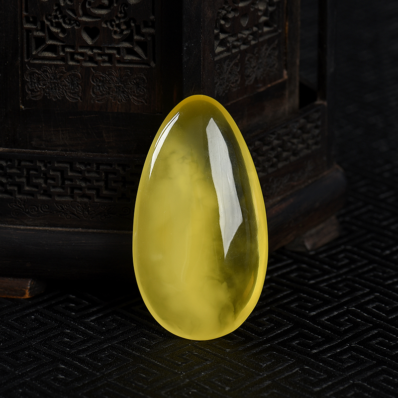 柠檬黄金绞蜜随形吊坠-红掌柜