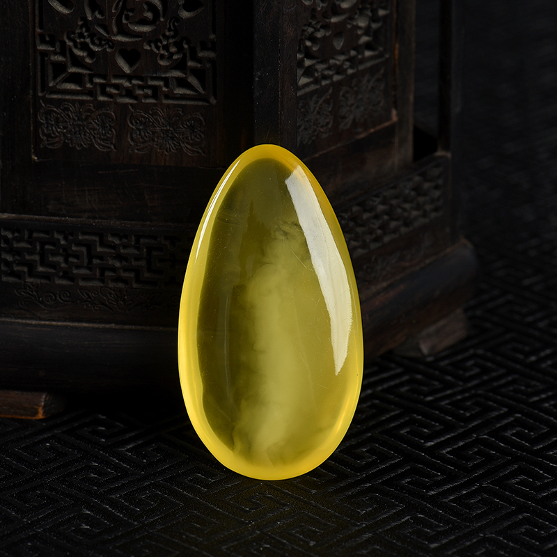 波罗的海柠檬黄金绞蜜随形吊坠-红掌柜