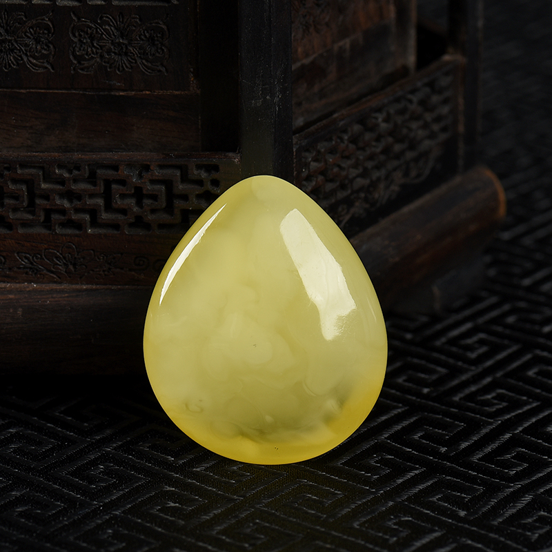 柠檬黄金绞蜜吊坠-红掌柜