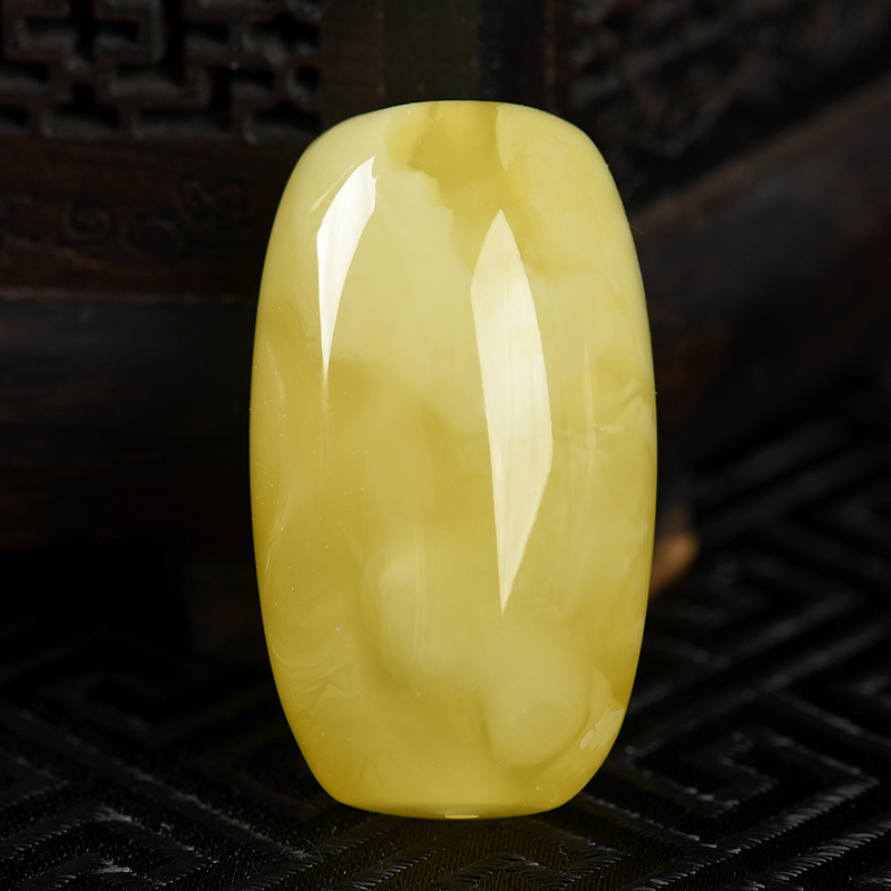 天然柠檬黄金绞蜜桶珠吊坠-红掌柜