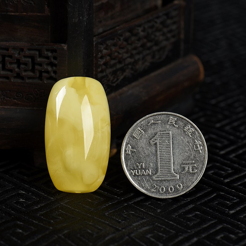 柠檬黄金绞蜜桶珠吊坠-红掌柜