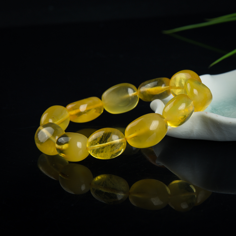 柠檬黄金绞蜜手串-红掌柜