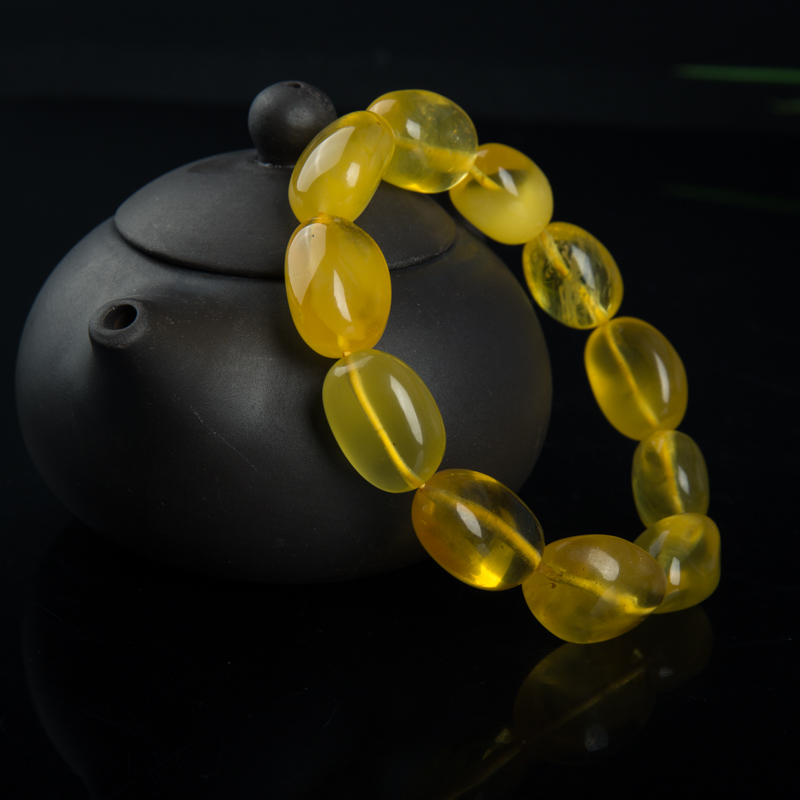 波罗的海金绞蜜手串-红掌柜