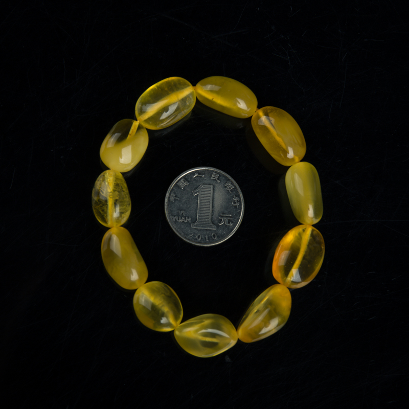 波罗的海天然金绞蜜手串-红掌柜