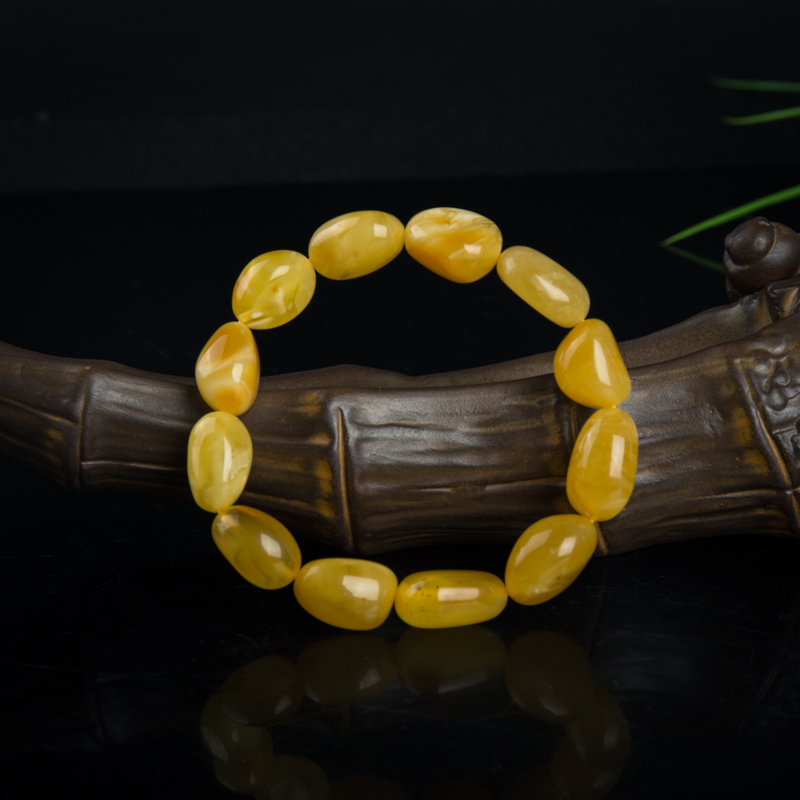 波罗的海金绞蜜手串-红掌柜