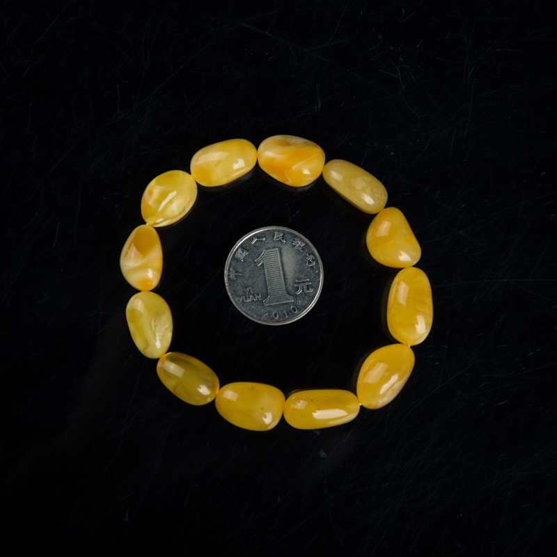 波罗的海天然金绞蜜手串-红掌柜