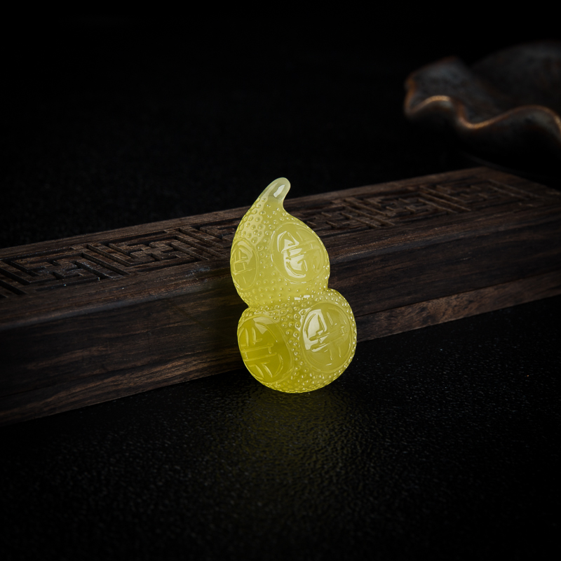 蜜蜡葫芦吊坠-红掌柜