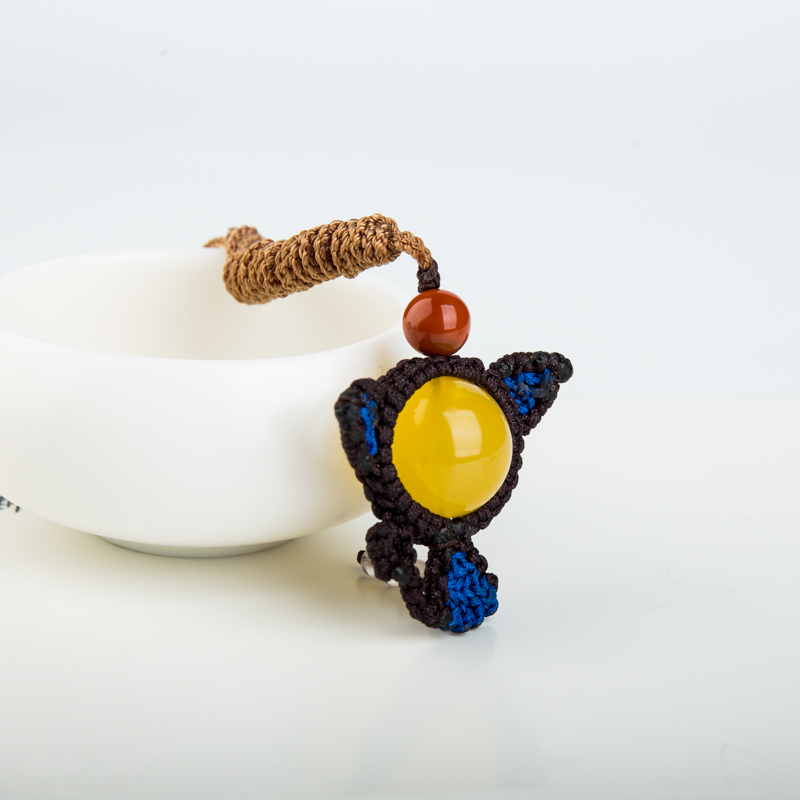 金绞蜜小猫吊坠-红掌柜