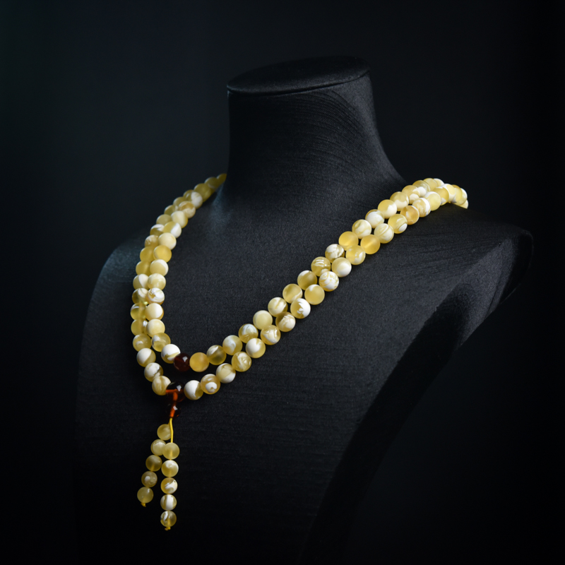 8mm蜜蜡108佛珠-红掌柜
