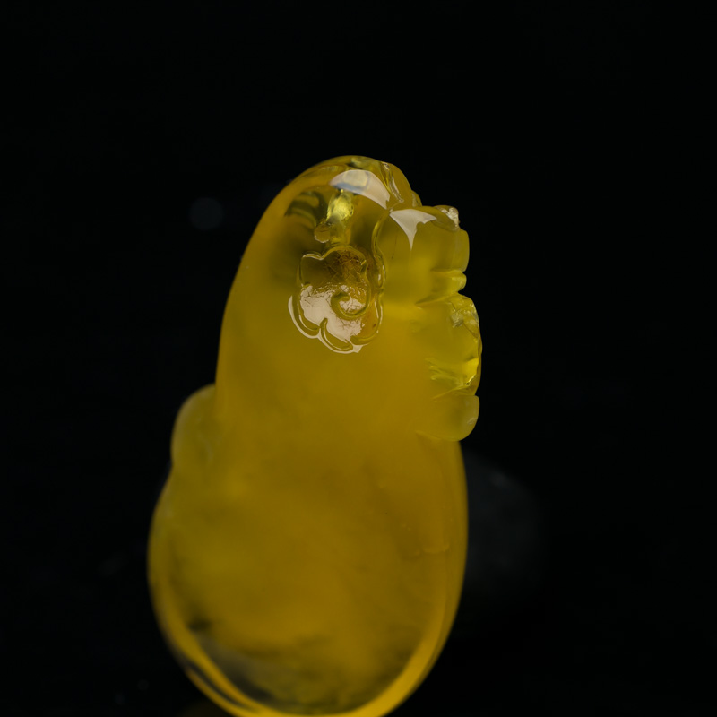 波罗的海蜜蜡仿古貔貅吊坠-红掌柜