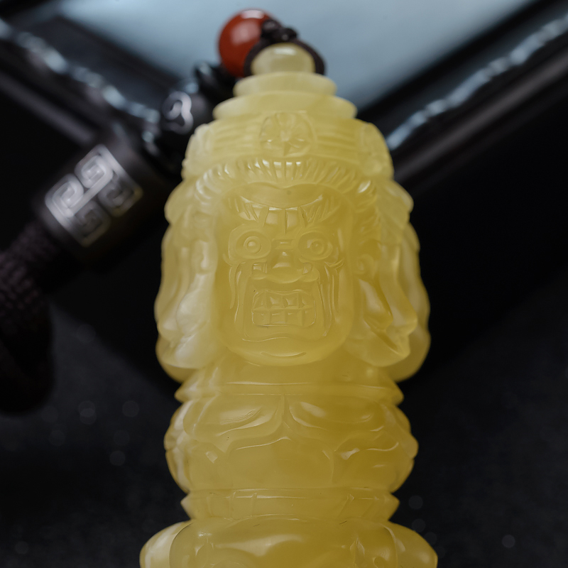 波罗的海天然柠檬黄蜜蜡吊坠-红掌柜