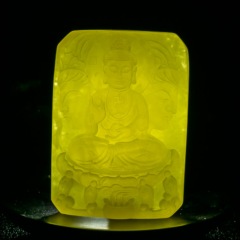 蜜蜡佛挂坠-红掌柜