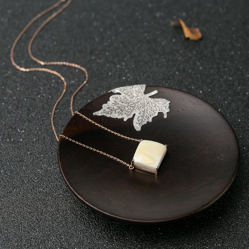 18K白蜜项链-红掌柜