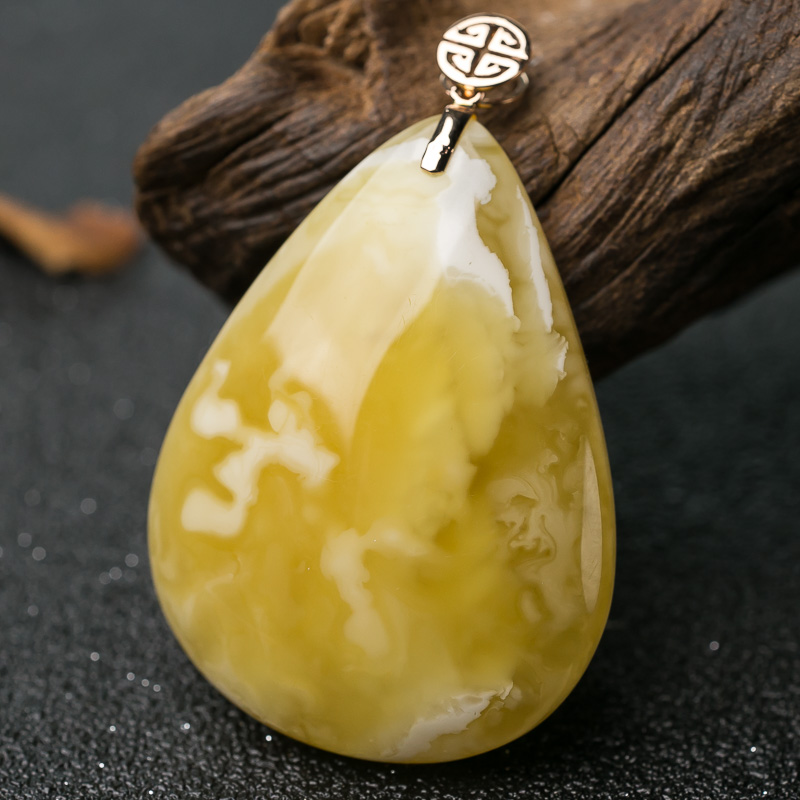 波罗的海蜜蜡随形吊坠-红掌柜