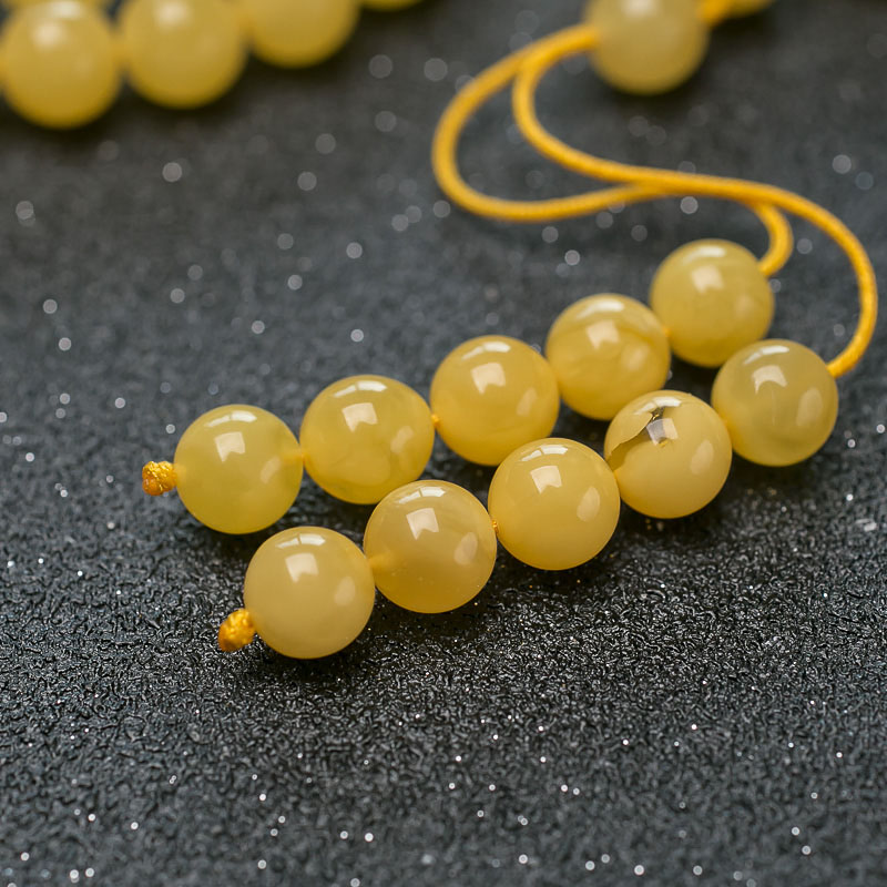 天然蜜蜡108佛珠-红掌柜