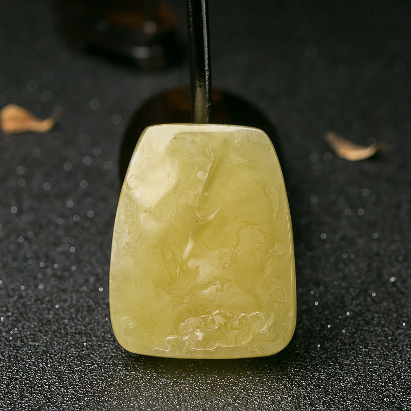 柠檬黄蜜蜡度母挂坠-红掌柜