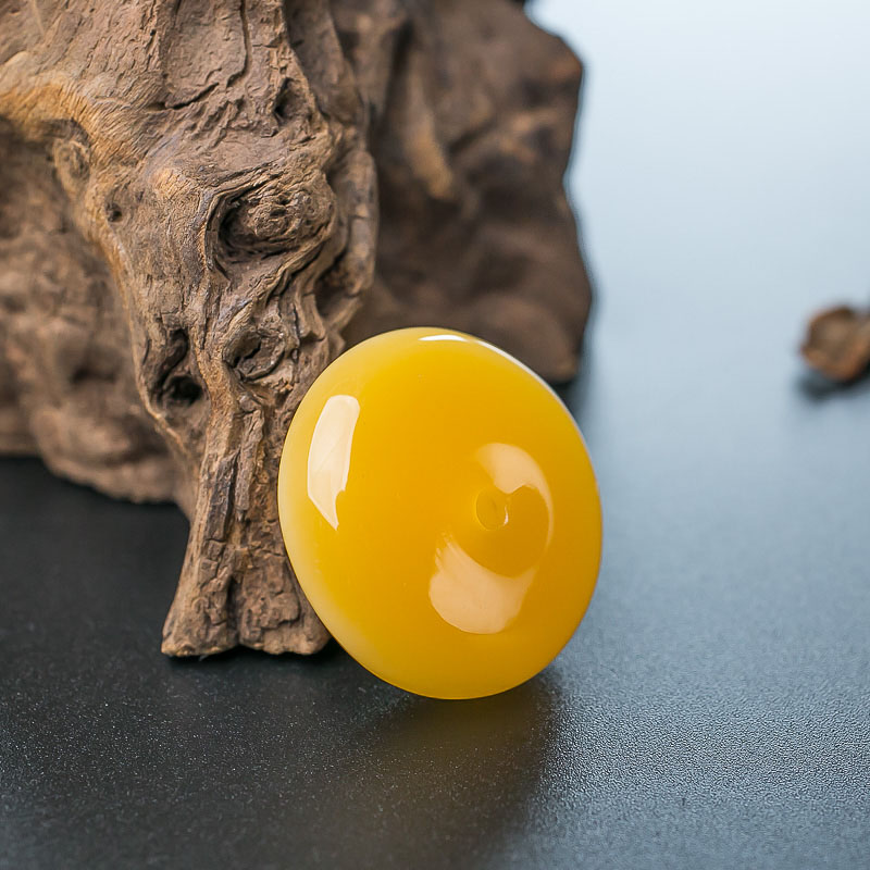 波罗的海蜜蜡平安扣吊坠-红掌柜