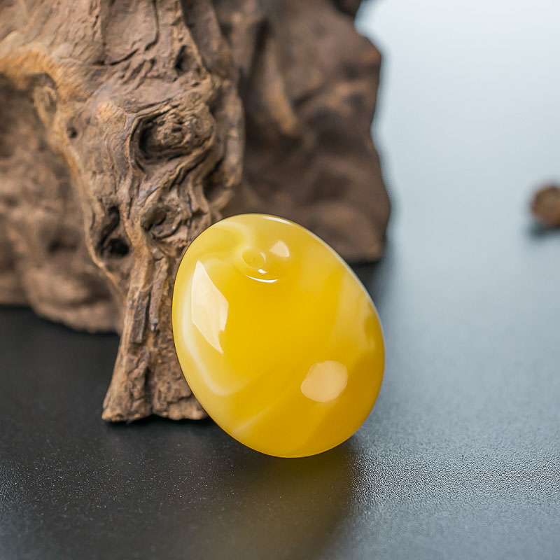 波罗的海蜜蜡平安扣吊坠-红掌柜