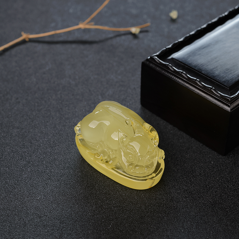 蜜蜡吊坠-红掌柜