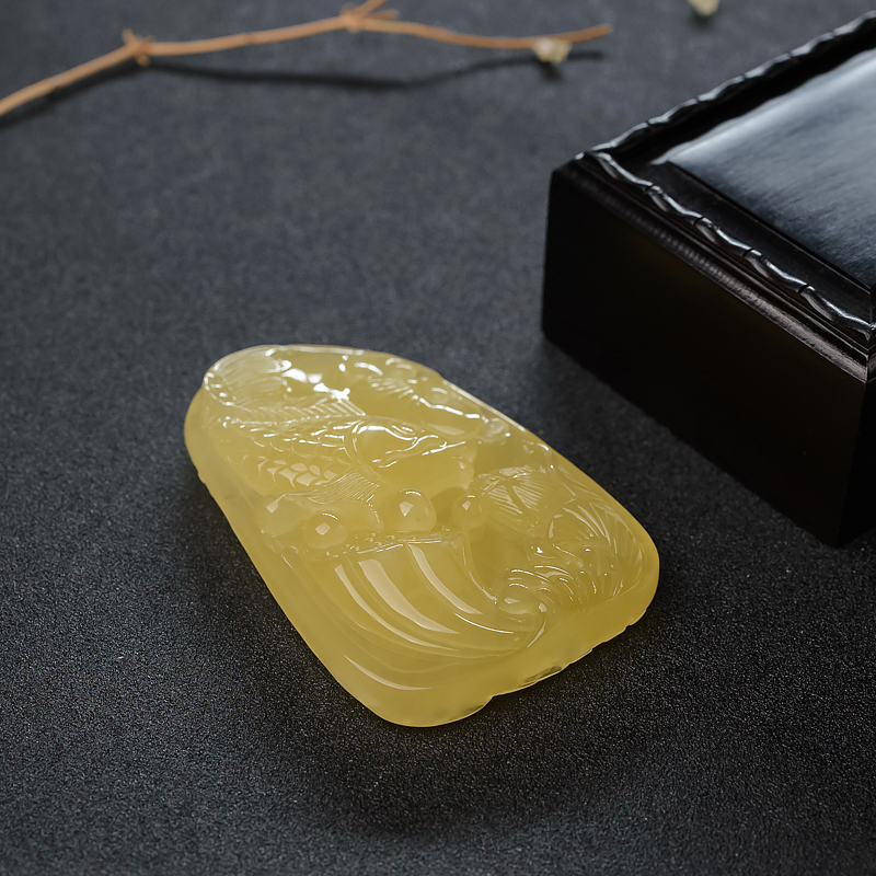 波罗的海蜜蜡连年有余吊坠-红掌柜