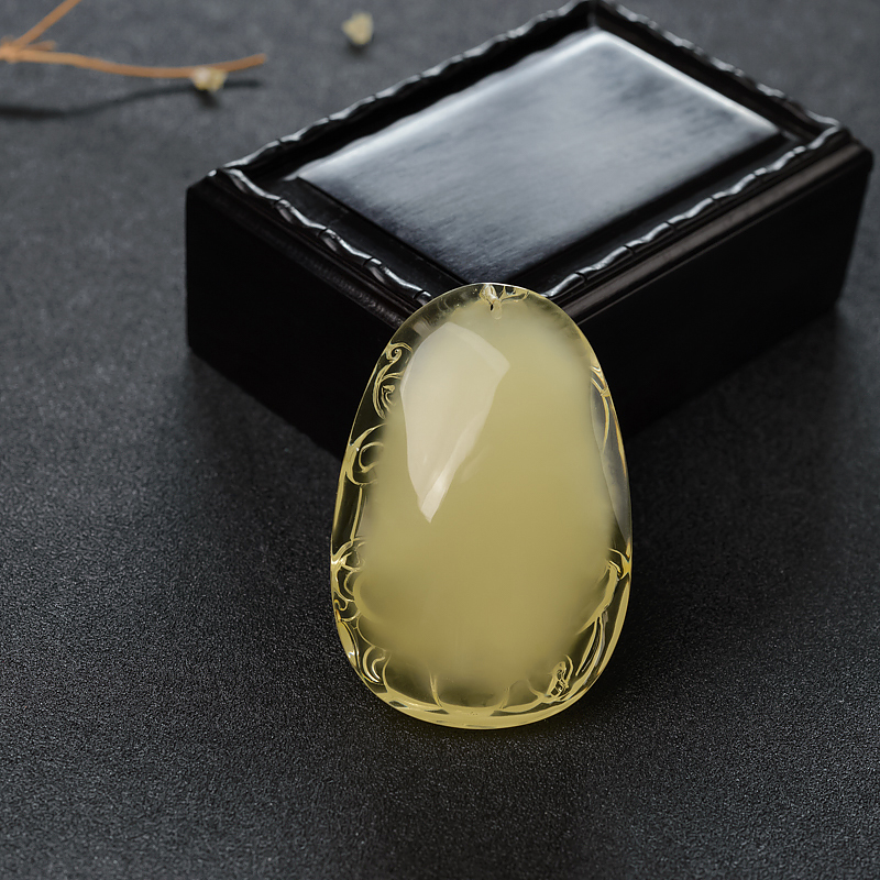 蜜蜡吊坠-红掌柜