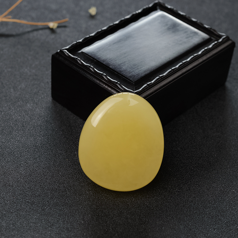 天然蜜蜡吊坠-红掌柜