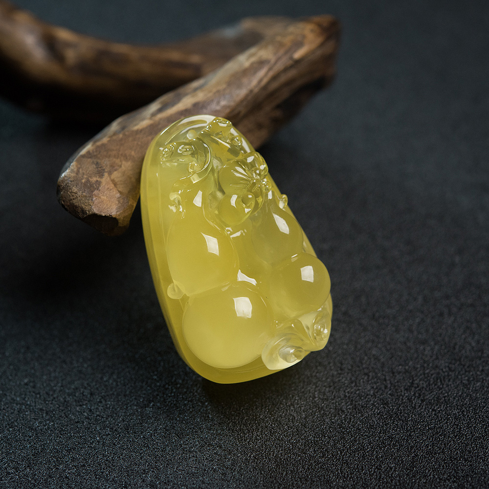 蜜蜡葫芦吊坠-红掌柜