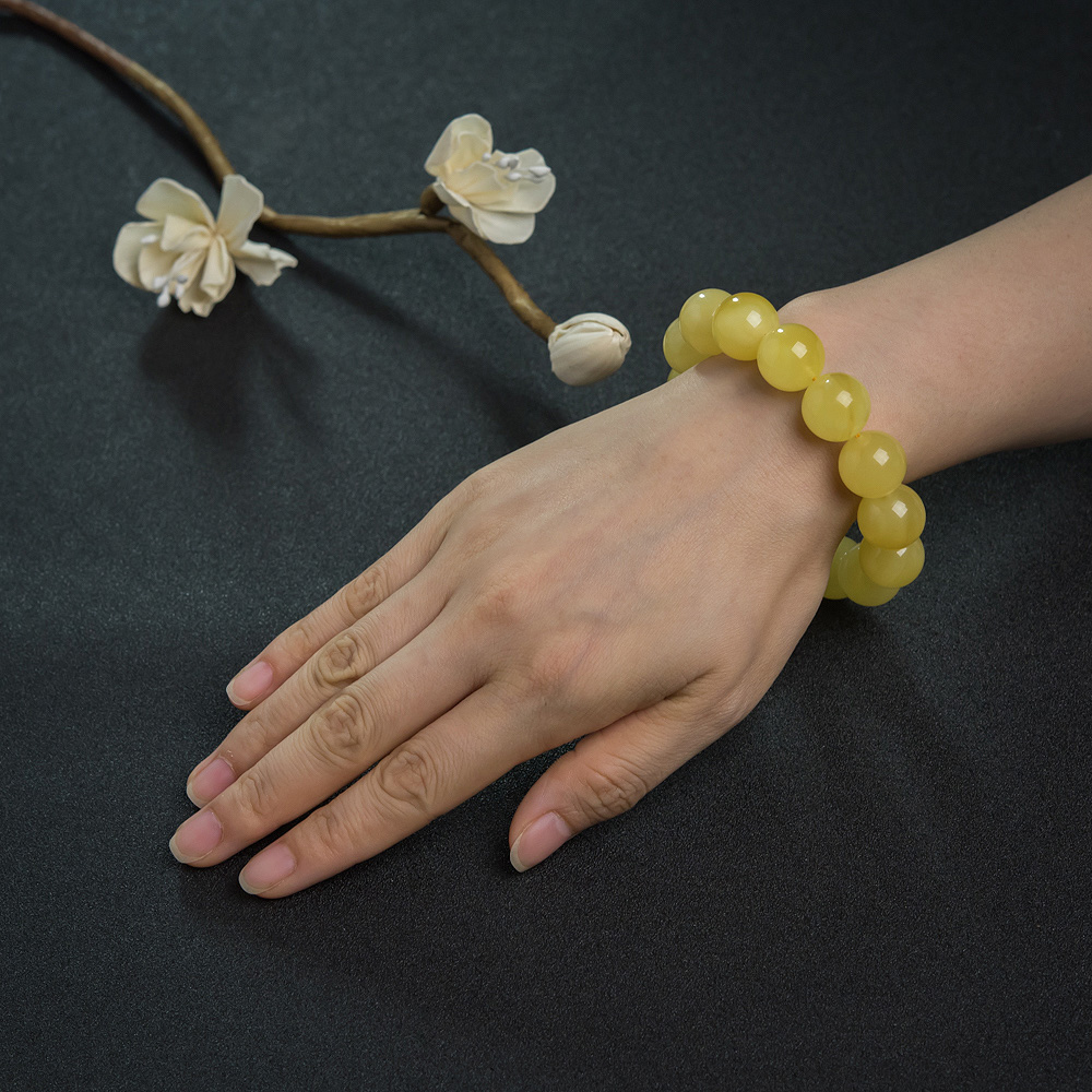 蜜蜡手串-红掌柜