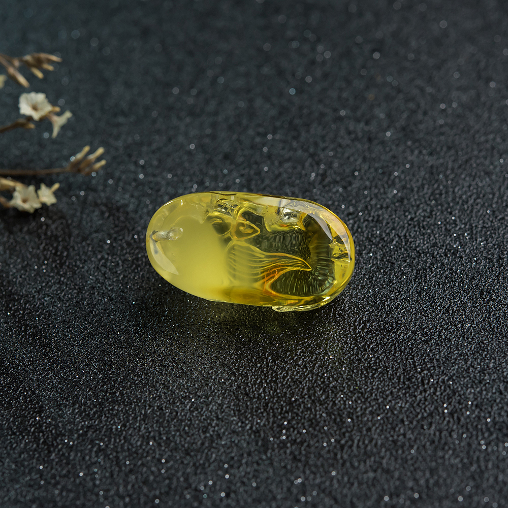 鸡油黄金绞蜜貔貅挂坠-红掌柜