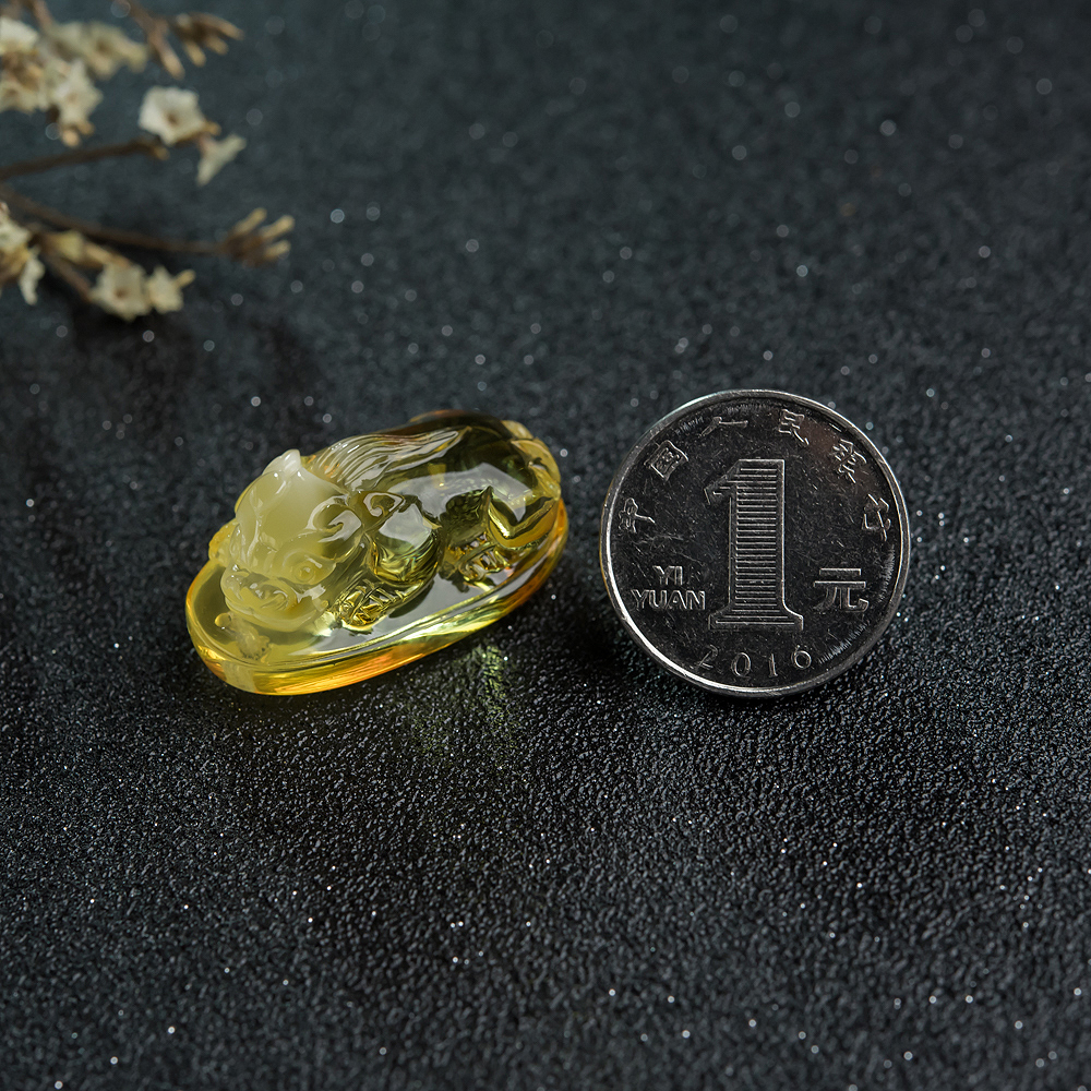 波罗的海金绞蜜貔貅吊坠-红掌柜