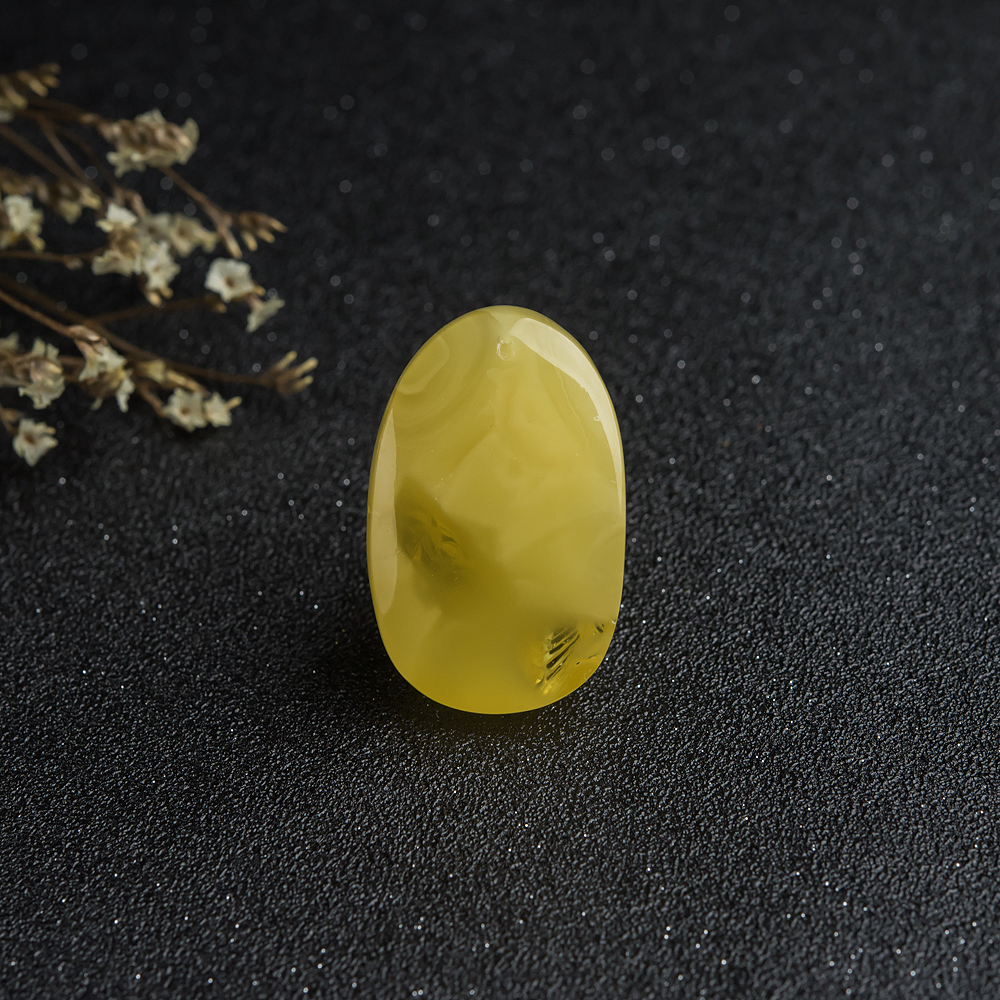 天然蜜蜡连年有余吊坠-红掌柜