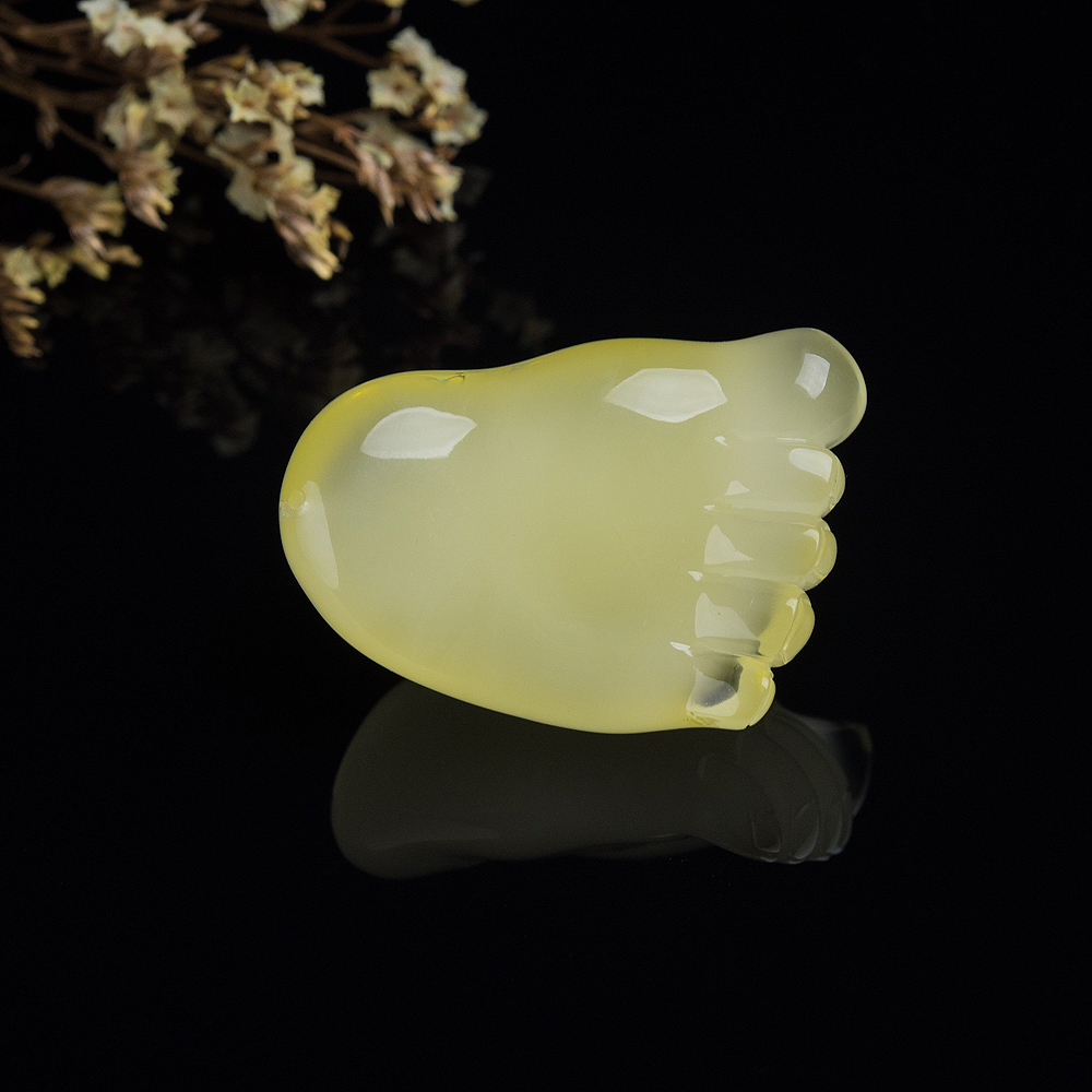 蜜蜡知足吊坠-红掌柜