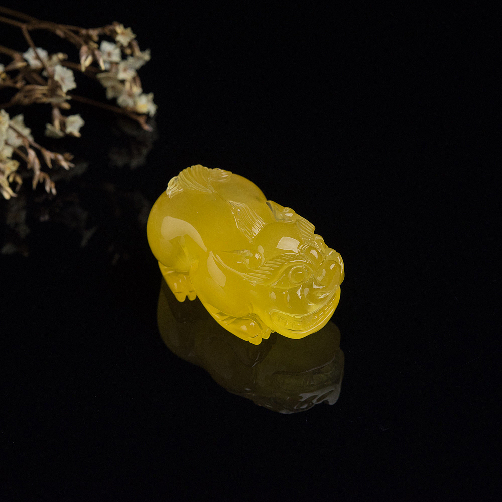 蜜蜡貔貅吊坠-红掌柜