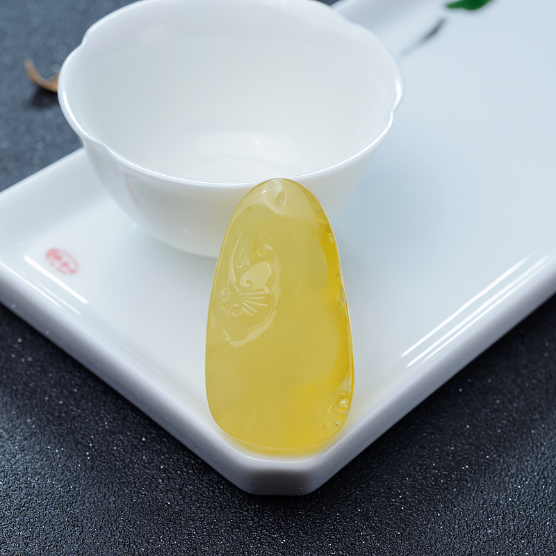 波罗的海天然金绞蜜葫芦吊坠-红掌柜