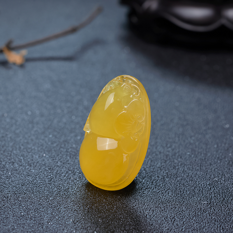 蜜蜡葫芦吊坠-红掌柜