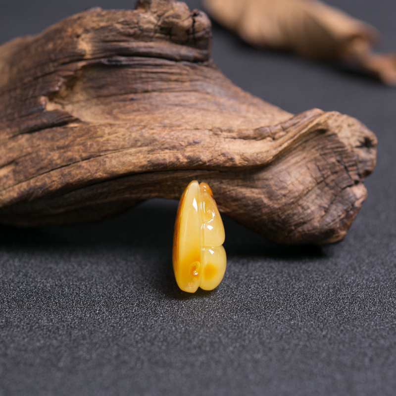 蜜蜡葫芦吊坠-红掌柜