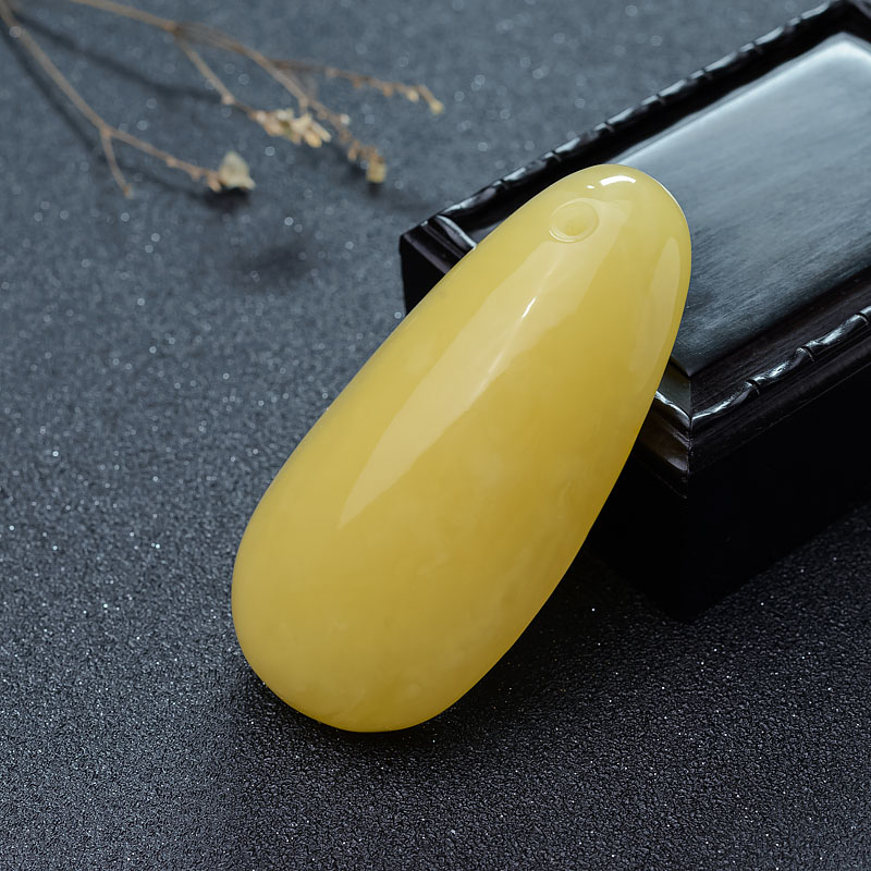 蜜蜡随形吊坠-红掌柜