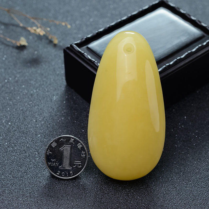 蜜蜡吊坠-红掌柜