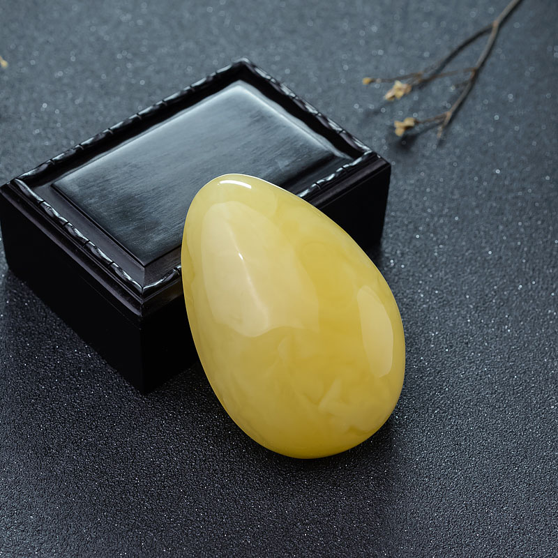 柠檬黄蜜蜡吊坠-红掌柜