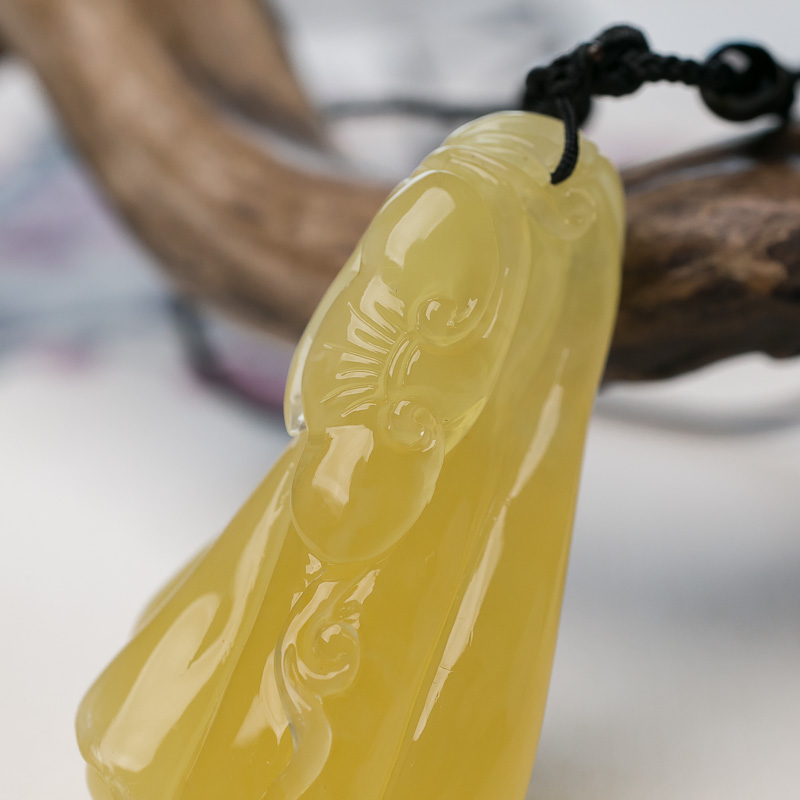 波罗的海蜜蜡连生贵子吊坠-红掌柜