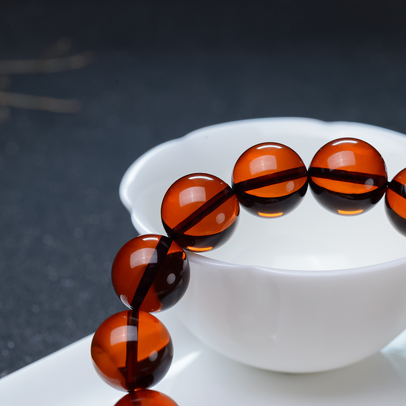 天然血珀手串-红掌柜