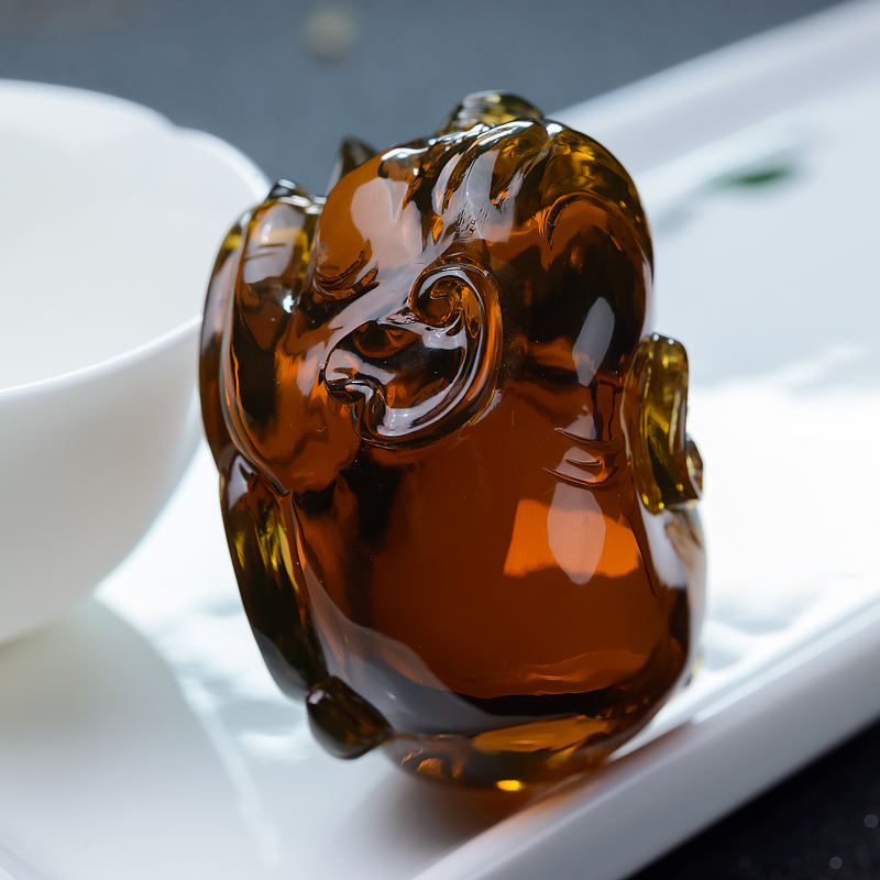 墨西哥蓝珀吊坠-红掌柜